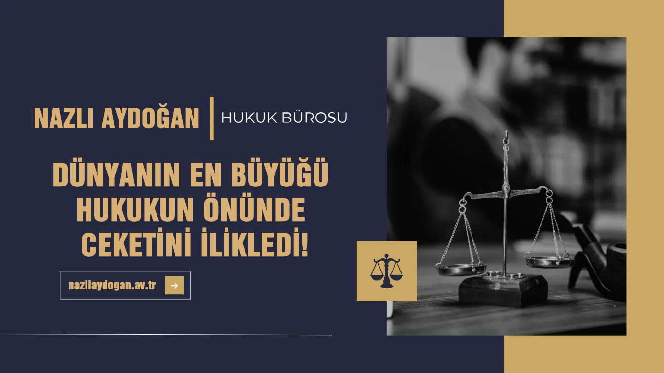 Dünyanın En Büyüğü, Hukukun Önünde Ceketini İlikledi!